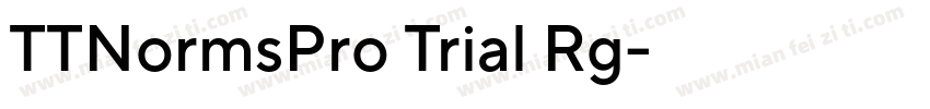 TTNormsPro Trial Rg字体转换